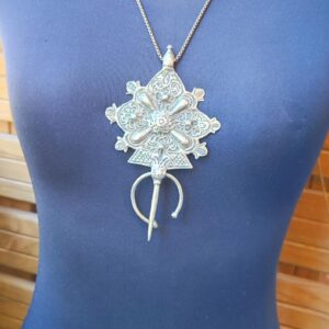 Amazigh Antique Silver Amulet Fibula for Personal Jewelry Styling