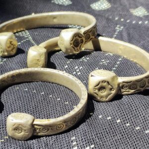 Amazigh Antique Silver Eye Amulet Bracelet for Jewelry Styling
