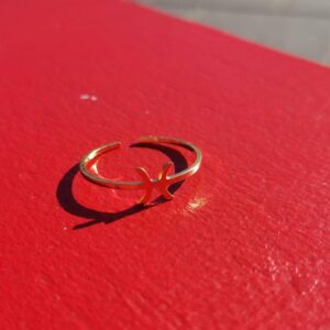 Adjustable Gold Amazigh Berber Kabyle Yaz Stainless Steel Ring