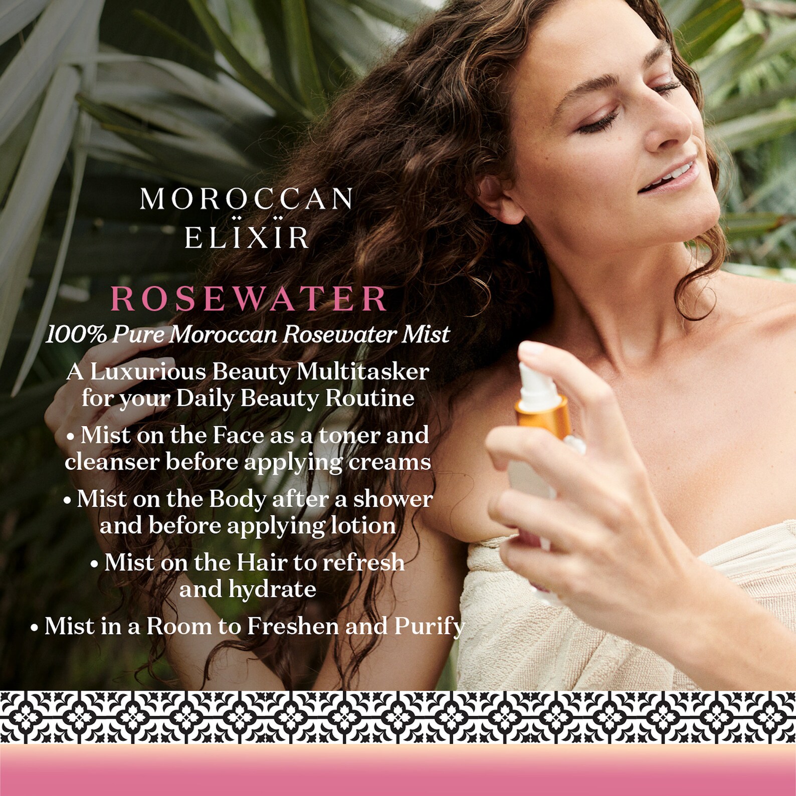 Berber ROSE WATER Mist Red Eye Oil for Everyday Heritage Style Use