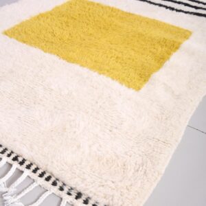 Berber Custom Wool Geometric Neutral Living Room Rug