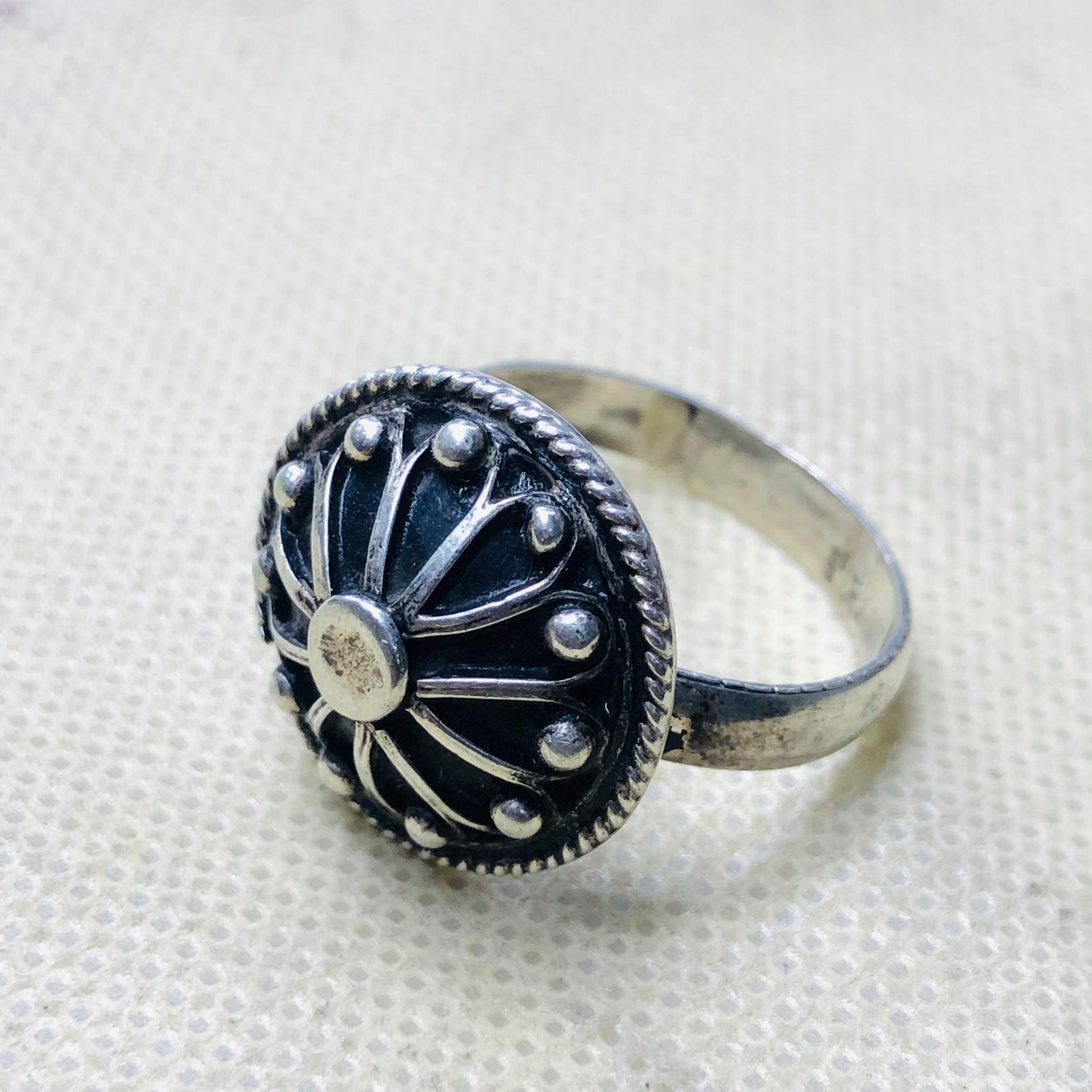 Amazigh Jewelry Traditionnels Marocains Ring Berbère Silver Handmade
