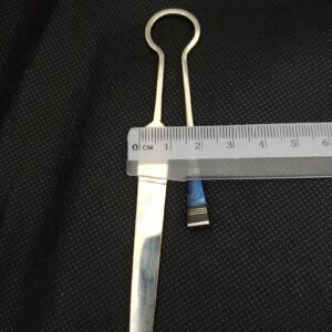 Berber Handmade Tuareg Ebony Inlay Tribal Metal Bookmark