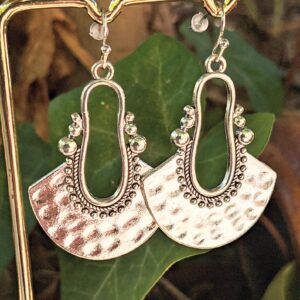 Amazigh Boucles d oreilles métal argenté et Earrings