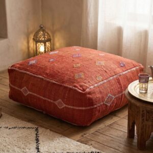Berber Sabra Marocain Fait Main Berbère en Pouf