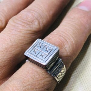 Amazigh Bague en argent Tribal Touareg Berbère Ring
