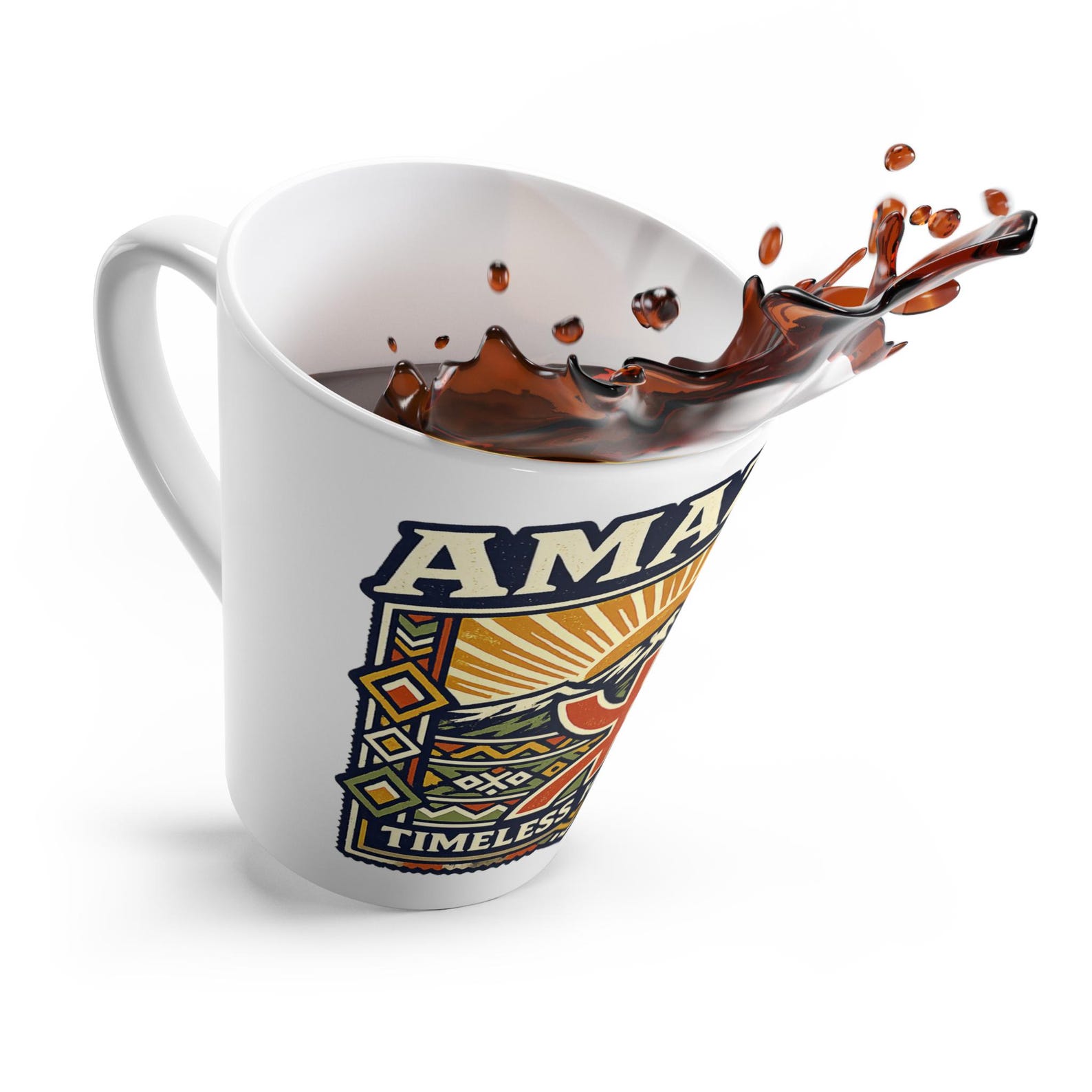 Berber Timeless Heritage Latte Symbol Mountain Sunrise Mug