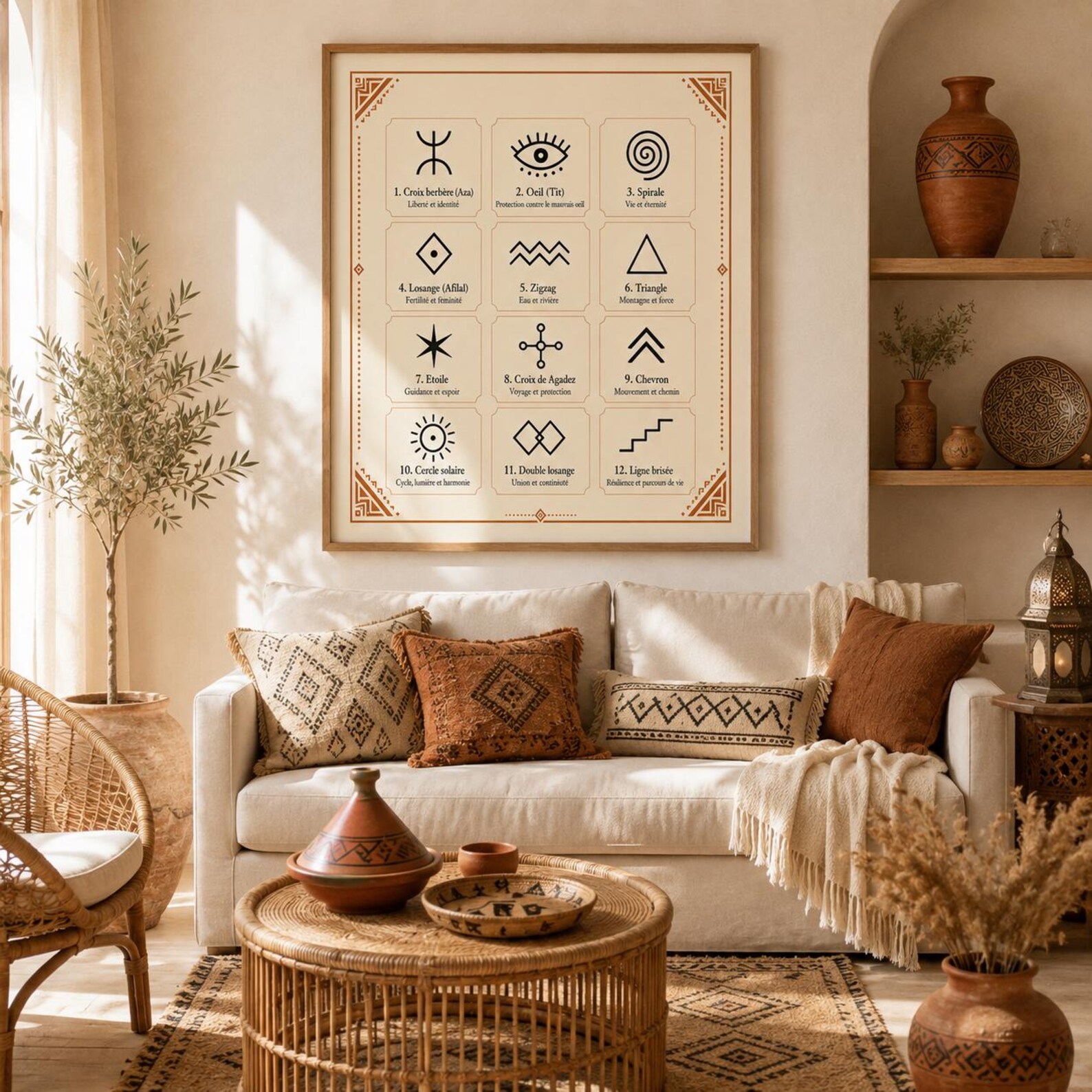 Berber Pack PNG Symboles Amazighs Geometric Motif Shirt