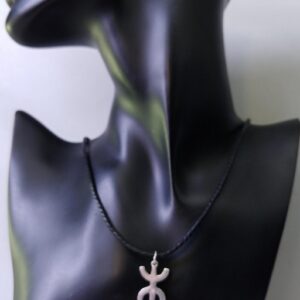 Berber YAZ Symbol Silver Pendant Charm African Necklace