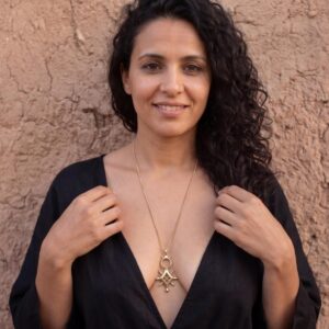 Berber Tuareg Brass Pendant Cross Spiritual Sahara Necklace