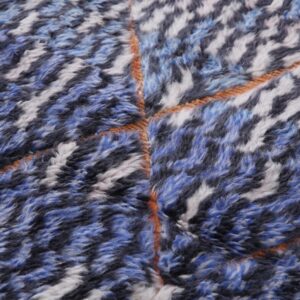 Berber Vintage Blue Rug 8.4 x 10 ft