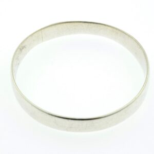 Berber Small Mid-Century Silver Bangle Bracelet from Morocco