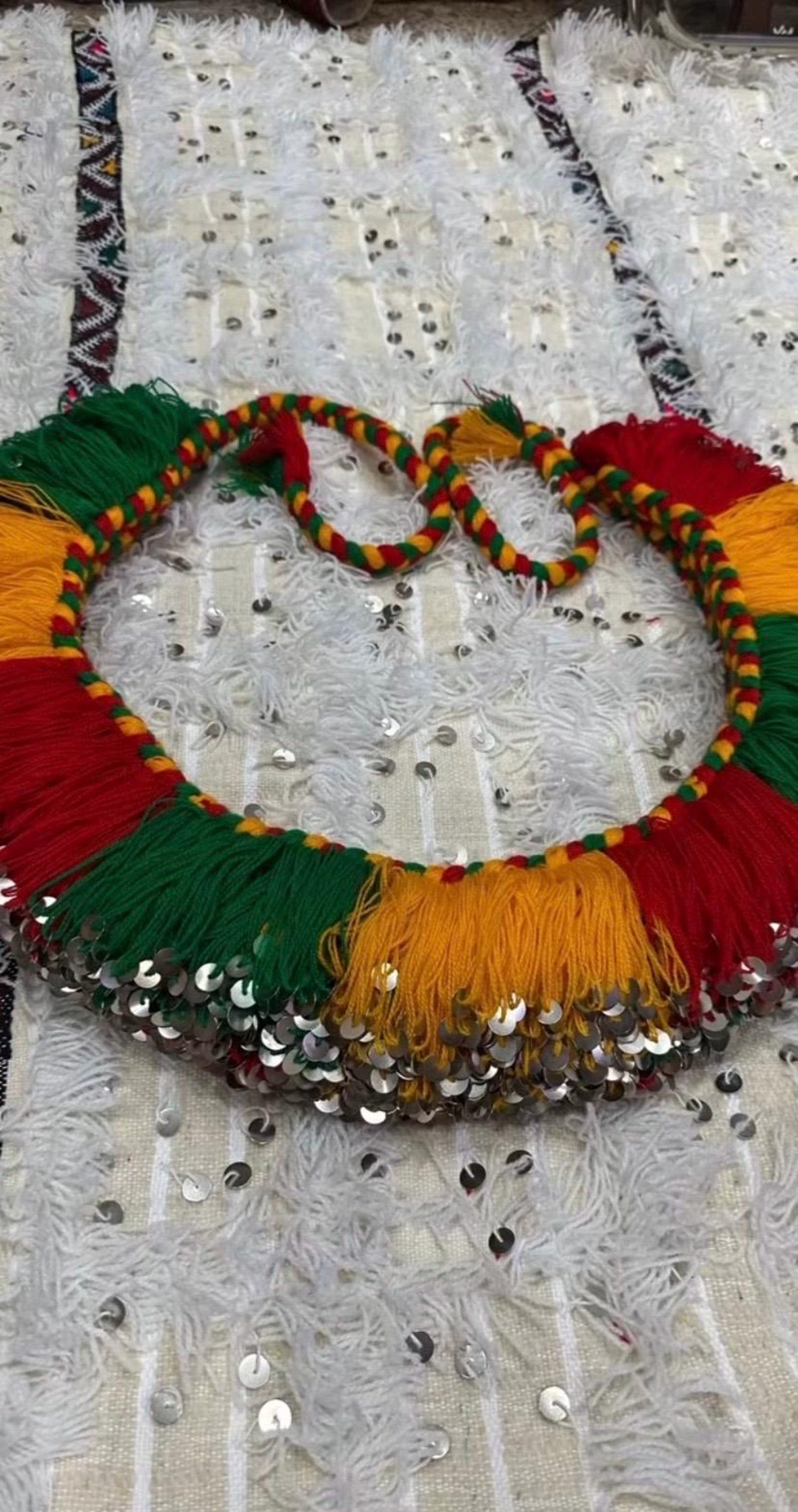 Berber Handmade Mouzon Sequin Dance Waist Sequins Belt
