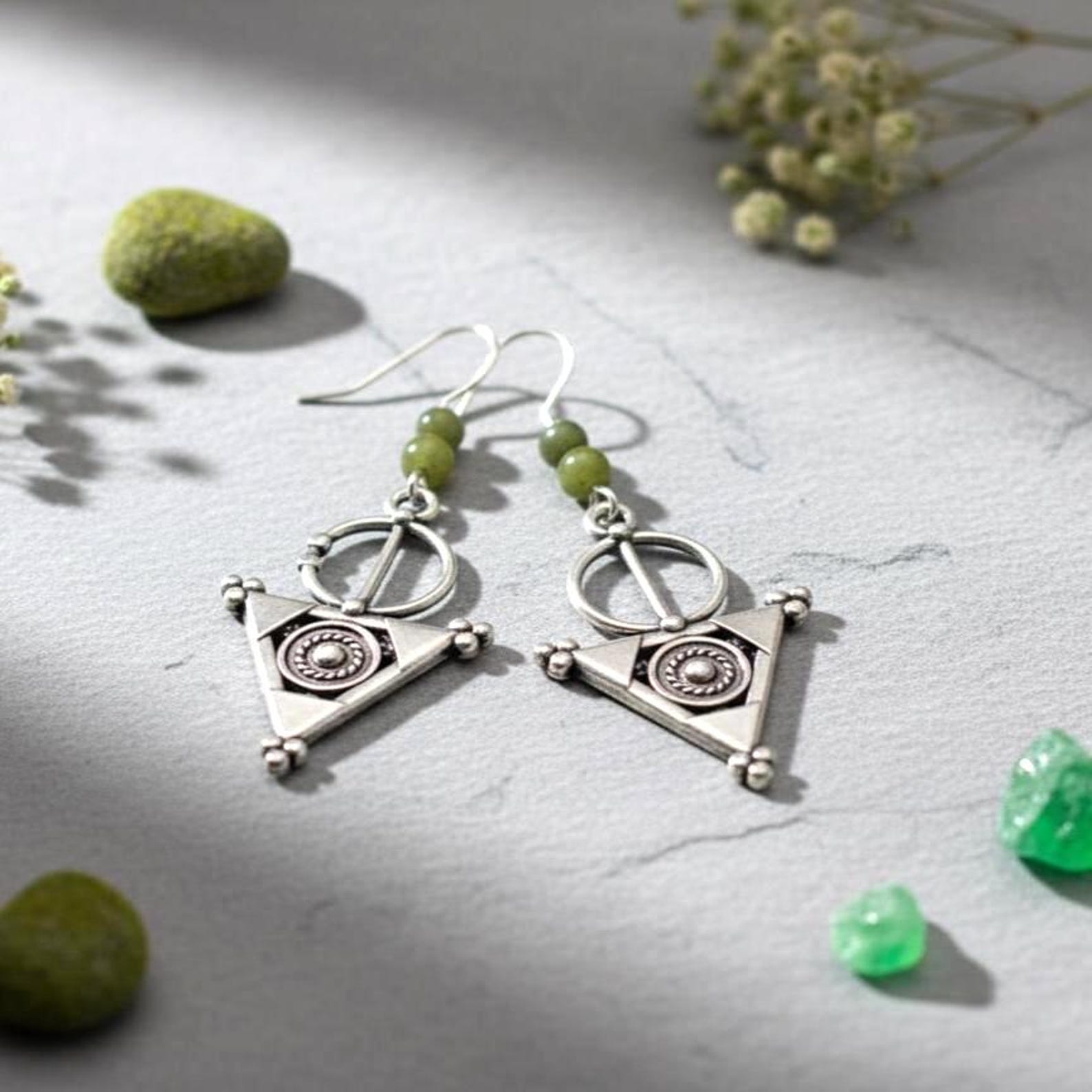 Amazigh Boucles d oreilles femme berbère Tizerzit Earrings
