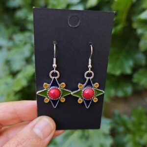 Amazigh Magnifiques boucles d oreilles kabyles métal Earrings