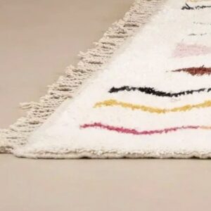 Berber Colorful Geometric Wool Handmade Area Tribal Rug