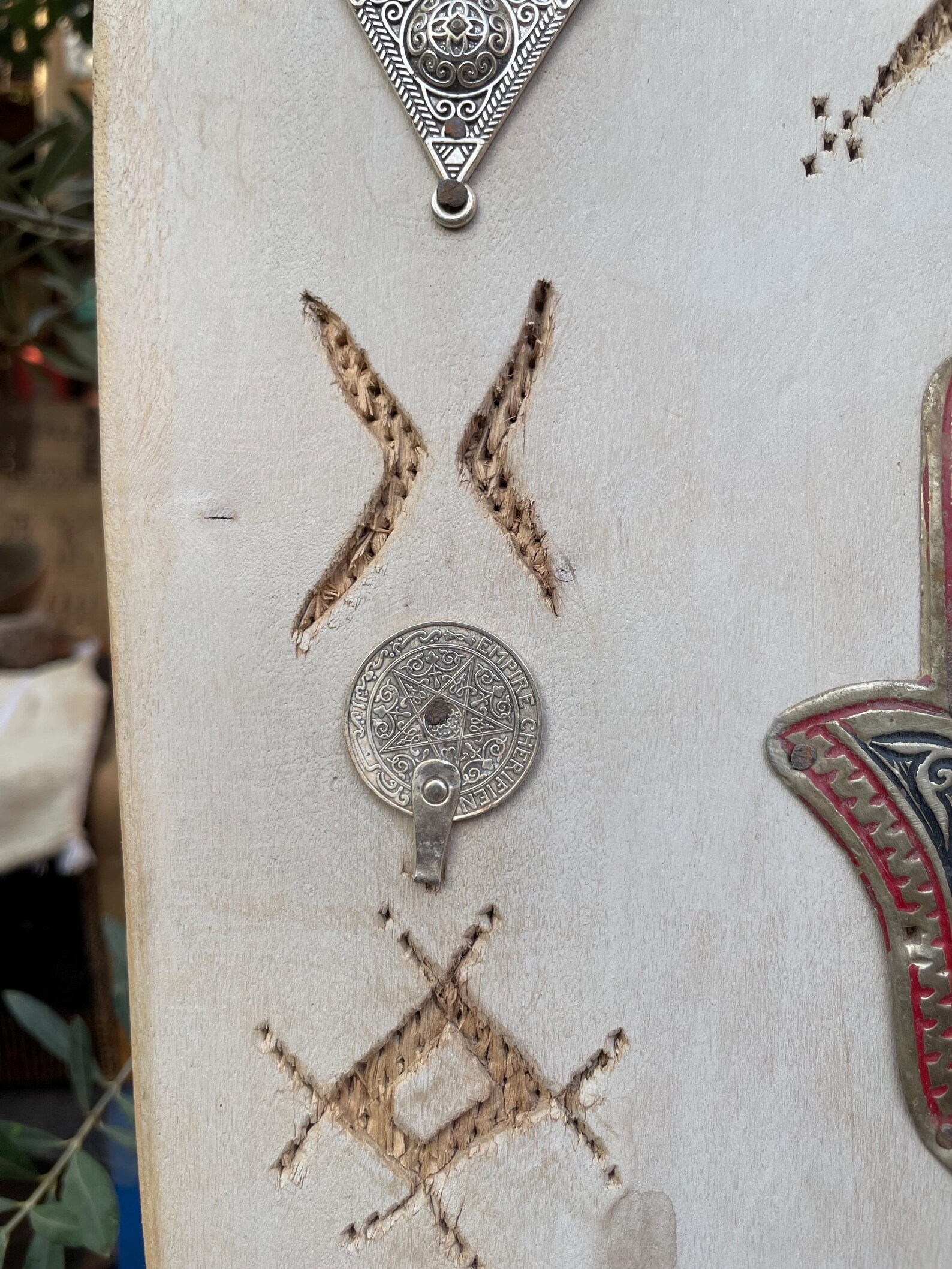 Berber Handmade Willow Wood Hamsa Wall Decor Symbols Boho Art
