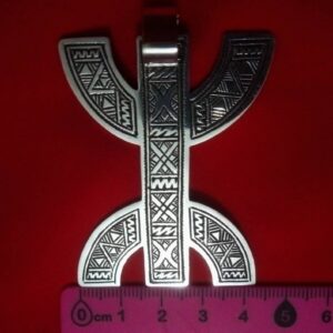 Amazigh Tifinagh Collier Pendentif Bijoux Berbère Ethnique Necklace