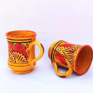 Amazigh Set Ceramic Mugs Traditional Design Cups Mug