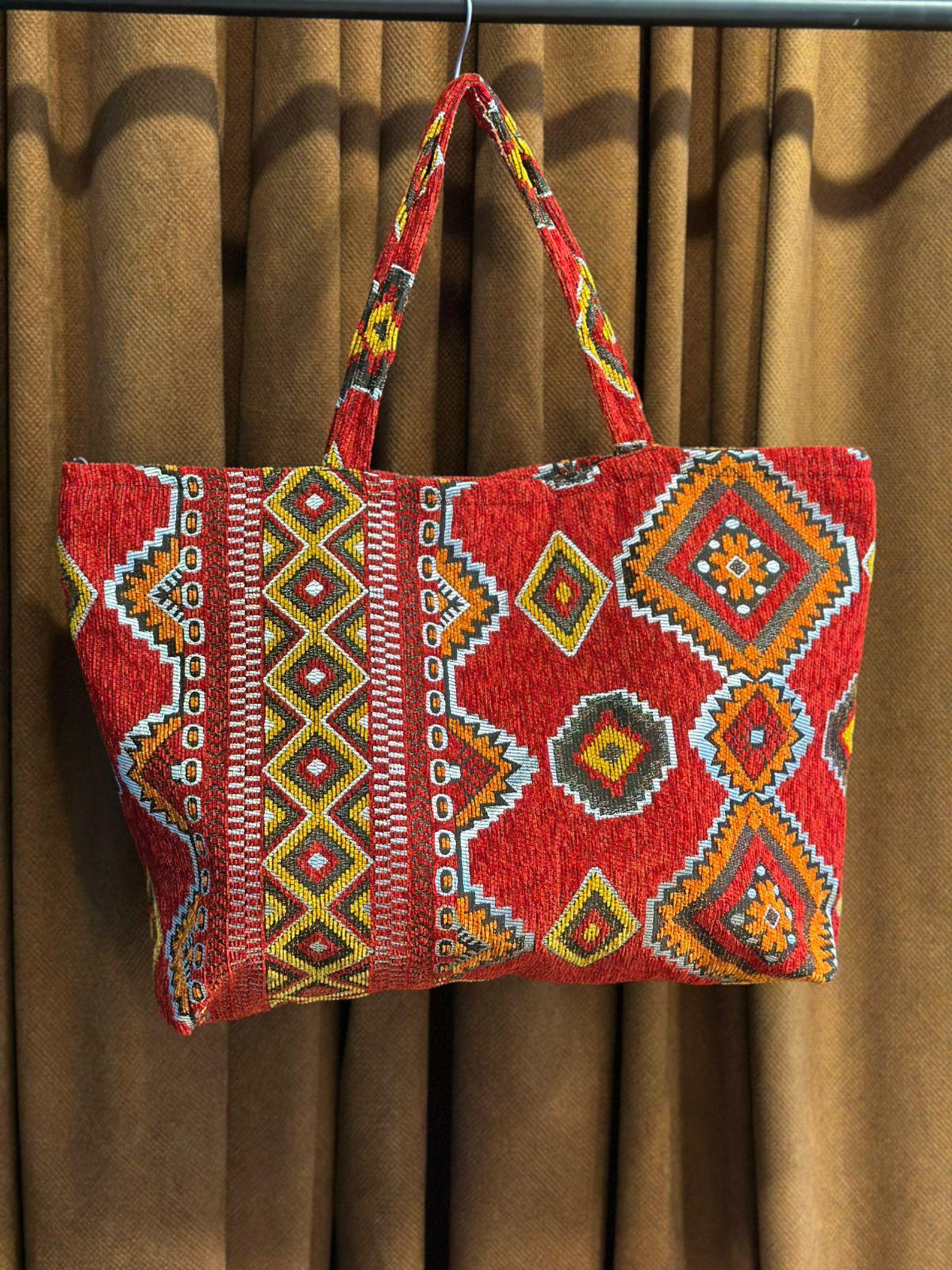 Berber Woven Tote Handmade Boho Shoulder Ethnic Bag