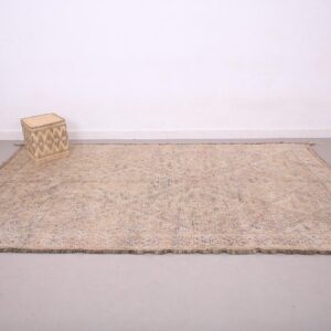 Berber Vintage Wool Rug 6.4 ft x 11.1 ft