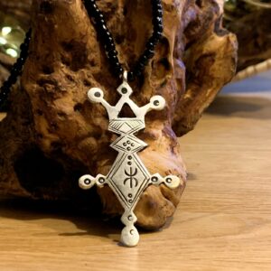 Amazigh Tuareg Symbol Metal Necklace for Everyday Jewelry