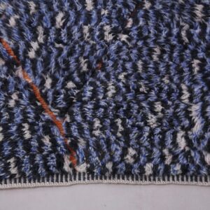 Berber Vintage Blue Rug 8.4 x 10 ft