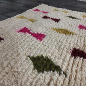 Berber Handmade Wool Colorful Geometric Boho Area Rug