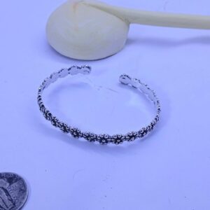 Amazigh Tribal Sahara Bracelet Silver with Motifs Touaregs