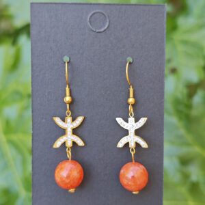 Amazigh Boucles d oreilles YAZ tifinagh acier inoxydable