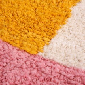 Custom Amazigh Berber Natural Wool Living Room Rug