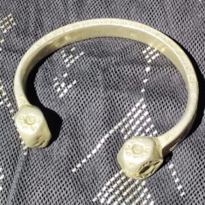 Amazigh Antique Silver Eye Amulet Bracelet for Jewelry Styling