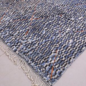 Berber Vintage Blue Rug 8.4 x 10 ft