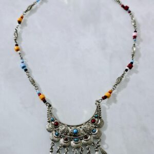 Berber Vintage Handmade Tribal Metal Boho Necklace Jewelry