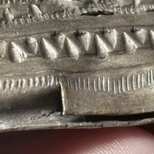 Berber Antique Hand Engraved Silver Alloy Amulet Necklace