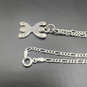 Berber Handmade Sterling Silver Yaz Pendant Necklace Jewelry