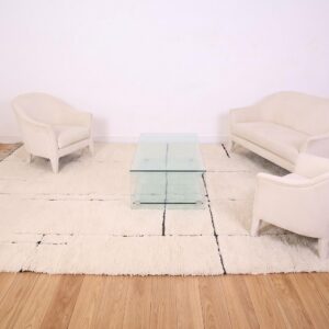 Custom Amazigh Berber Wool Living Room Geometric Handmade Rug
