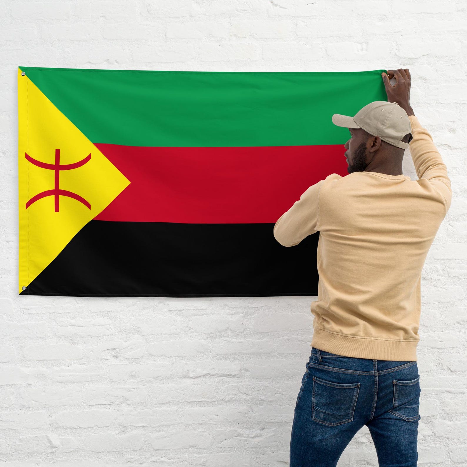 Amazigh Tuareg Flag 3x5 - Wall Art for Everyday Heritage Style Use