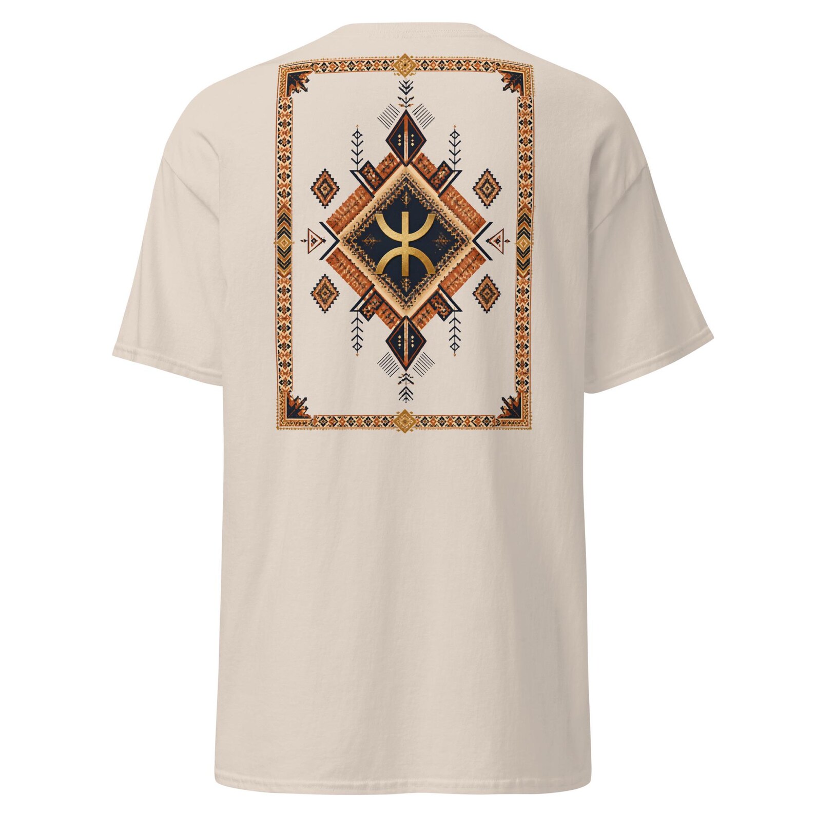 Berber Boho Shirt Yaz "Free Man" Symbol Tee