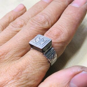 Amazigh Bague en argent Tribal Touareg Berbère Ring