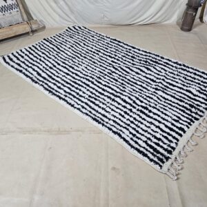Berber Handwoven Maroccan Authentic Wool Carpet Geometric Rug