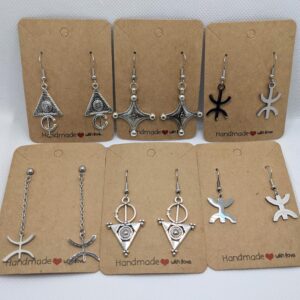 Amazigh Boucles d'oreilles YAZ tifinagh d oreilles Adaptation