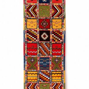 Amazigh Handmade Colorful Wool Runner Rug Hallway Carpet