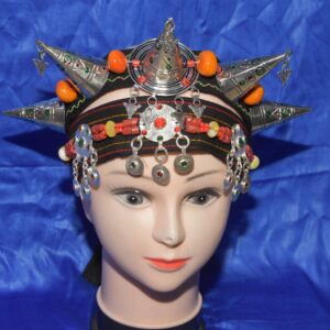 Berber Asni Crown Silver Plated Cotton Headband Jewelry