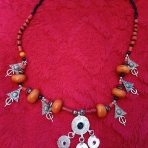 Amazigh Handmade Necklace- Boho Tribal Jewelry Ethnic Pendanttif Necklace Statement Beaded Necklace