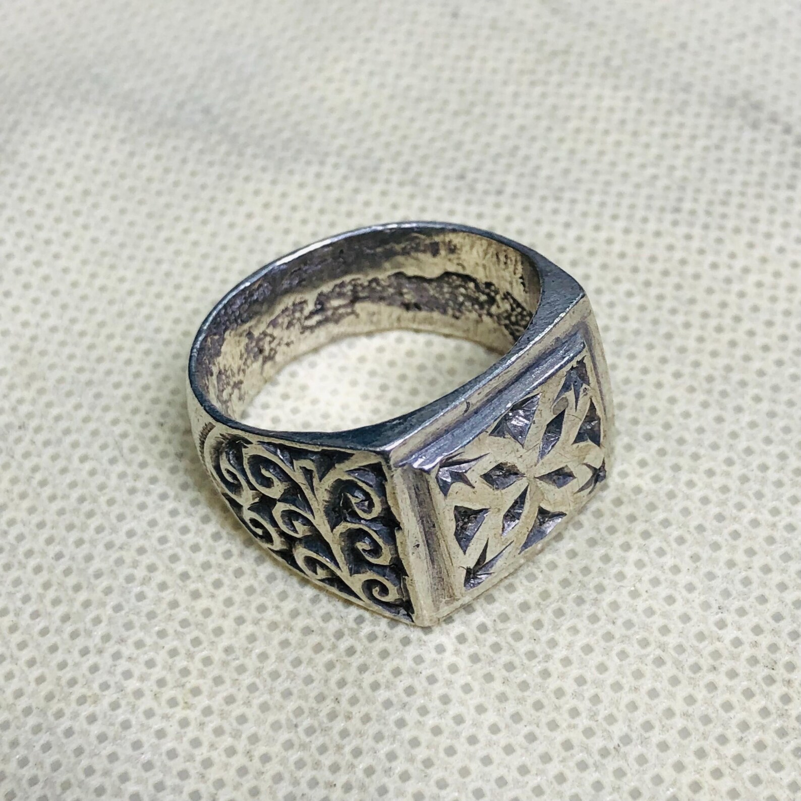 Amazigh Jewelry Traditionnels Marocains Ring Berbère Silver Handmade