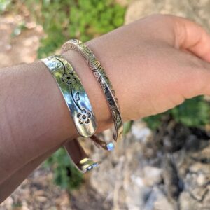Amazigh Bracelet plaqué argent 999 homme et femme