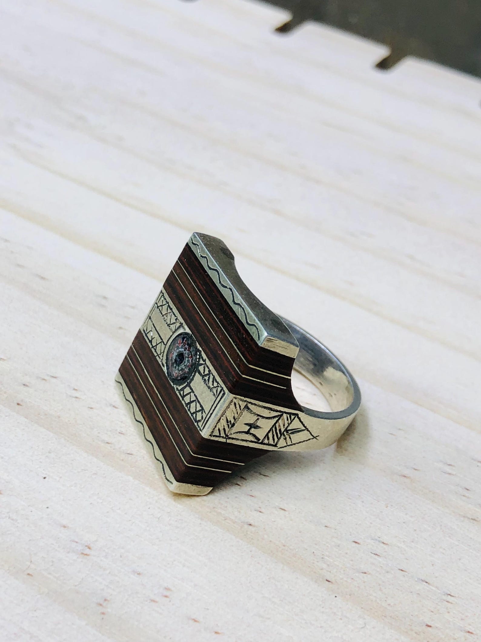 Amazigh Bague en argent Tribal Touareg Berbère Ring
