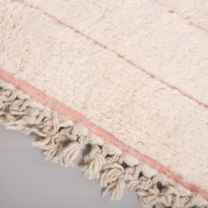 Custom Amazigh Berber Natural Wool Geometric Living Room Rug