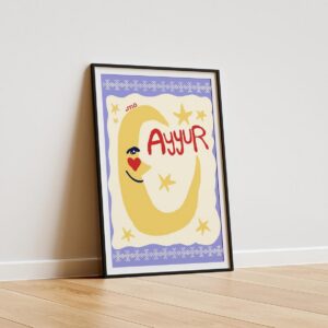 Amazigh Tamazight Tafukt Ayyur Sun Moon Print Digital Download Wall Art